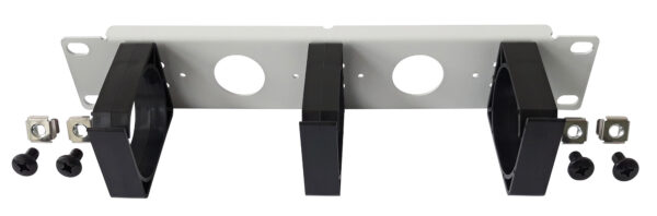 Pannello Passacavi 1U per Armadio 10'' Grigio - immagine 2