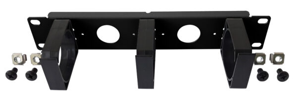 Pannello Passacavi 1U per Armadio 10'' Nero - immagine 2