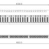 Pannello Patch STP 24 Posti RJ45 19'' 0.5U Cat.6 Nero - immagine 2