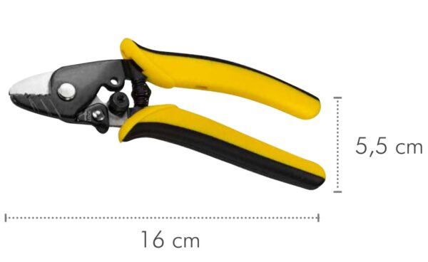 Pinza Spelafili a 3 Fori per Cavi in Fibra Ottica - immagine 4