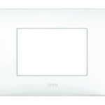 Placca Serie YOUNG 44 per Scatola Rettangolare 3 Moduli Bianco