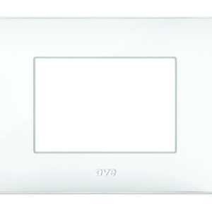 Placca Serie YOUNG 44 per Scatola Rettangolare 3 Moduli Bianco