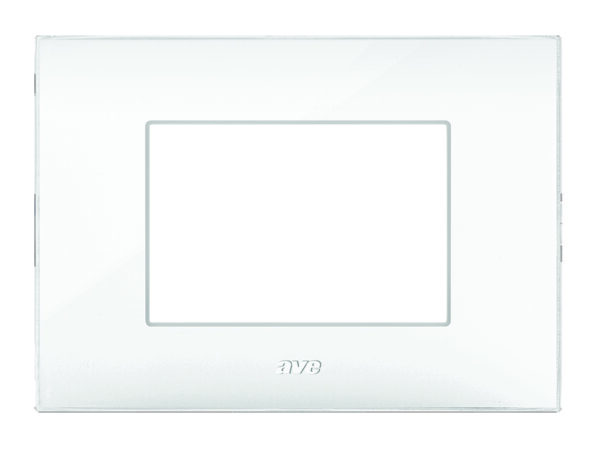 Placca Serie YOUNG 44 per Scatola Rettangolare 3 Moduli Bianco