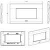 Placca Serie YOUNG 44 per Scatola Rettangolare 4 Moduli Grigio - immagine 2