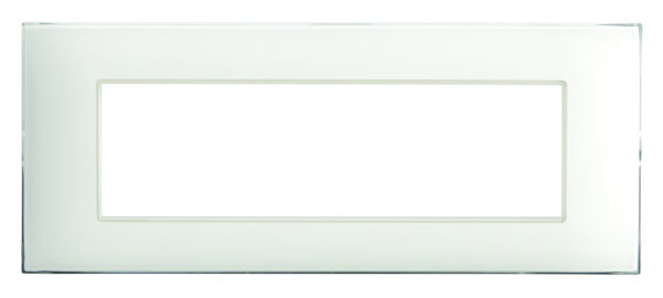 Placca Serie YOUNG 44 per Scatola Rettangolare 7 Moduli Bianco