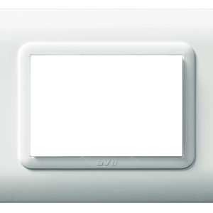 Placca Tecnopolimero S44 3 Moduli Bianco