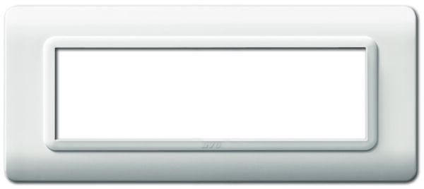 Placca Tecnopolimero S44 7 Moduli Bianco
