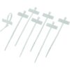 Fascette Fermacavi 100x2,5mm con Targhetta 25x8mm 100 pz Bianco - immagine 4