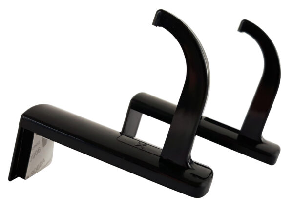 Supporto Cuffie Adesivo Universale per Monitor e Scrivania Nero (2 Pezzi) - immagine 8