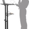 Postazione di Lavoro Supporto Laptop con Mensola Altezza Regolabile - immagine 6