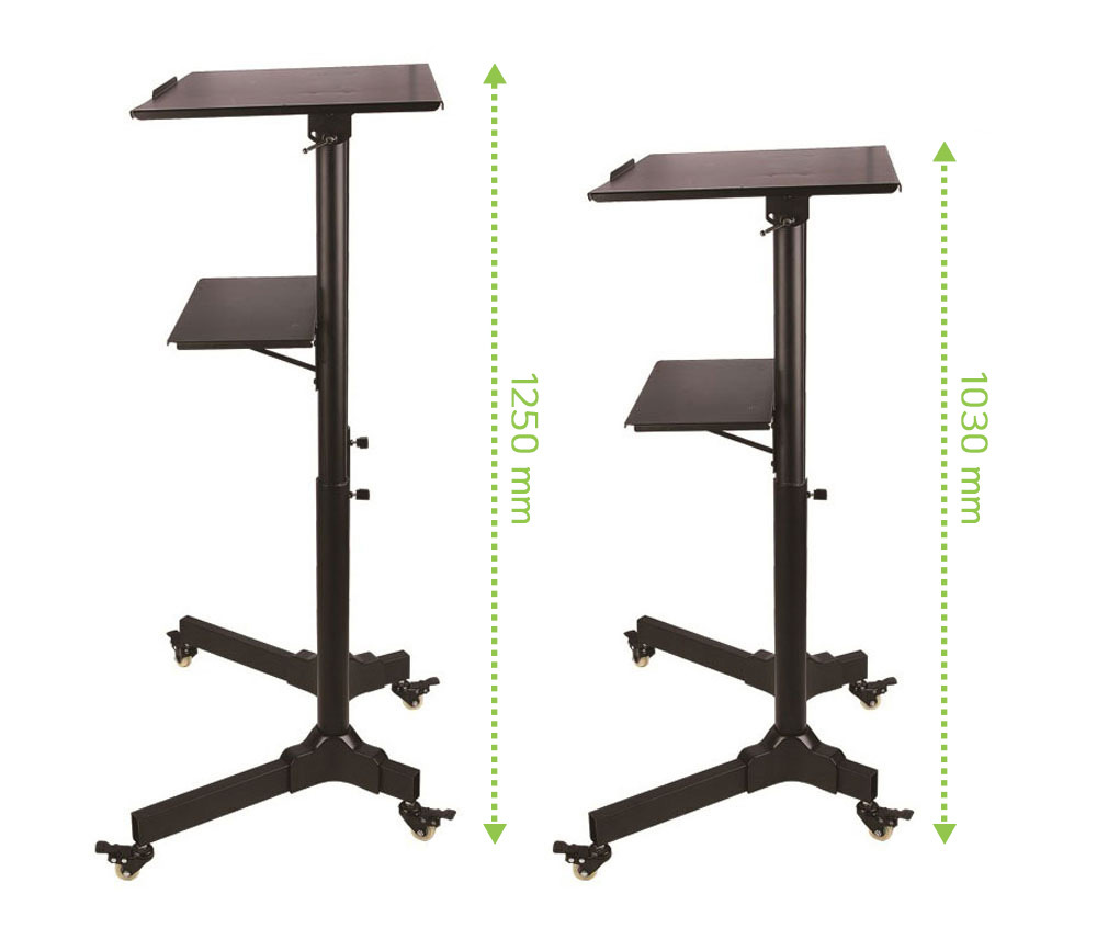 Postazione di Lavoro Supporto Laptop con Mensola Altezza Regolabile - immagine 9