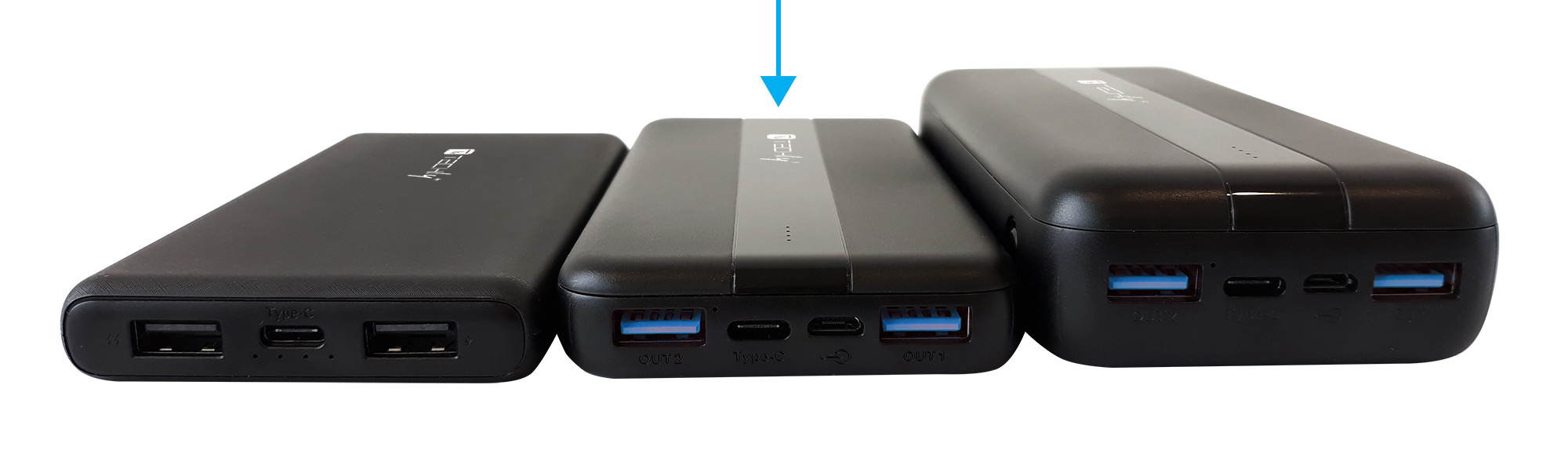 Power Bank  Smartphone 10000 mAh 20W USB-C™ 3 Porte Output con Cavo - immagine 10