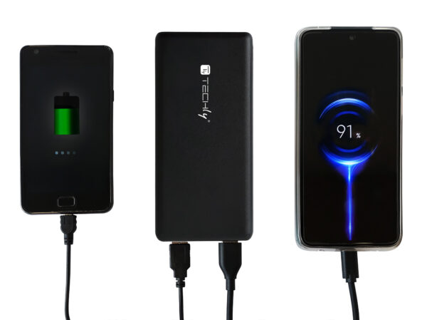 Power Bank Caricatore da 10000 mAh 2x USB 1x USB-C™ con Cavo USB-C™ - immagine 6