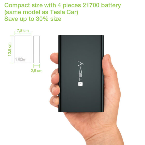 Power Bank Smartphone 20000 mAh 100W USB-C™ 4 Porte Output - immagine 7