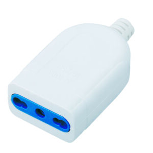 Presa 2P+T 16A Bipasso Bianco