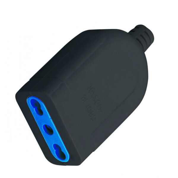 Presa 2P+T 16A Bipasso Nero - immagine 3
