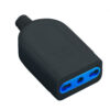 Presa 2P+T 16A Bipasso Nero - immagine 2