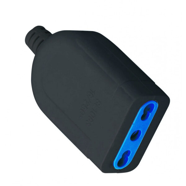 Presa 2P+T 16A Bipasso Nero - immagine 4