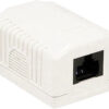Presa a Muro con 1 Frutto RJ45 Cat.6 UTP Beige - immagine 2