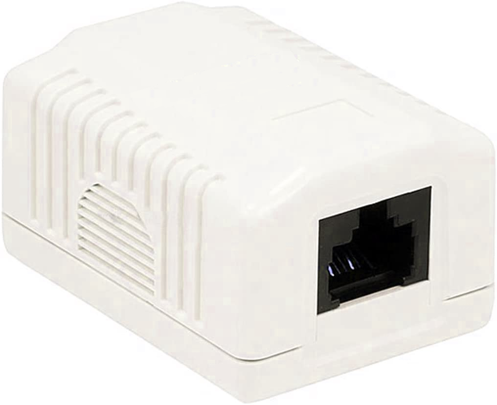 Presa a Muro con 1 Frutto RJ45 Cat.6 UTP Beige - immagine 2