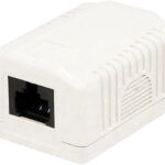 Presa a Muro con 1 Frutto RJ45 Cat.6 UTP Beige