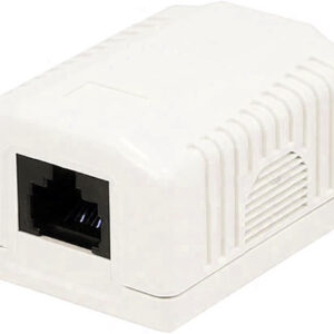 Presa a Muro con 1 Frutto RJ45 Cat.6 UTP Beige