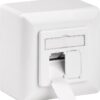 Presa a Muro Esterna 2xRJ45 Cat.6A Bianco