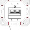 Presa a Muro Esterna 2xRJ45 Cat.6A Bianco - immagine 4