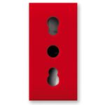 Presa Bipasso 2P+T 10/16A 250V S44 Rosso Lucido, 442006/15TSR
