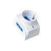 Presa da muro con 2 prese Italiane 2P+T e 1 Schuko 16A - immagine 3