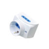 Presa da muro con 2 prese Italiane 2P+T e 1 Schuko 16A - immagine 4