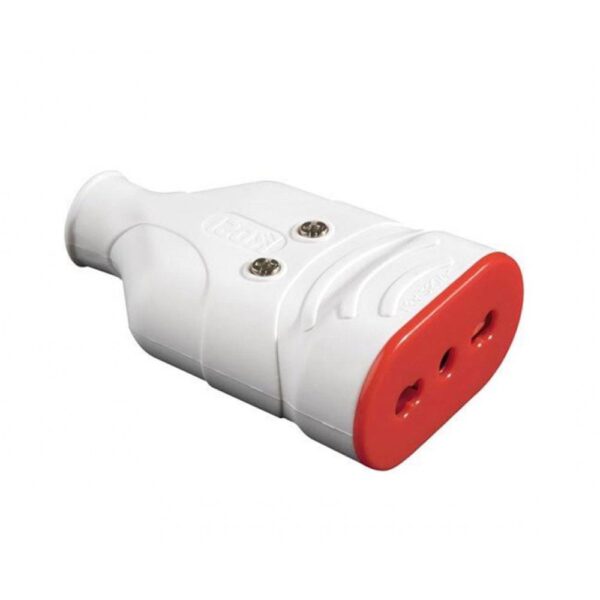 Presa Mobile in Gomma 10/16A 250V Bianco - immagine 3