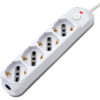 Presa Multipla a 4 Posti Italiana Bipasso/Schuko Spina 10A - immagine 2