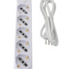 Presa Multipla a 5 Posti Italiana Bipasso/Schuko Spina 10A - immagine 3