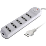 Presa Multipla a 5 Posti Italiana Bipasso Spina 10A