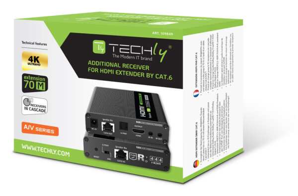 Ricevitore Extender HDMI 4K fino a 70m su Cavo Cat.6/6A/7 - immagine 2