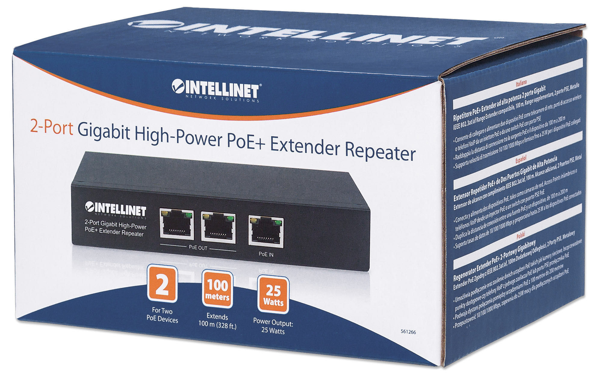 Ripetitore PoE+ Extender ad alta potenza 2 porte Gigabit - immagine 2