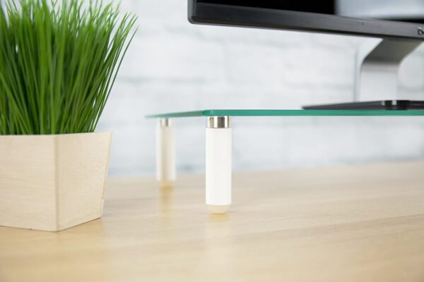 Ripiano Universale in Vetro Trasparente per Monitor Laptop Notebook - immagine 7