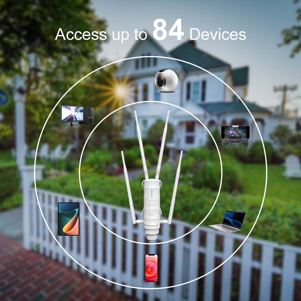 Router Esterno WiFi SIM 4G Slot SIM AC1200/4G LTE con POE Passivo Dual Band - immagine 10