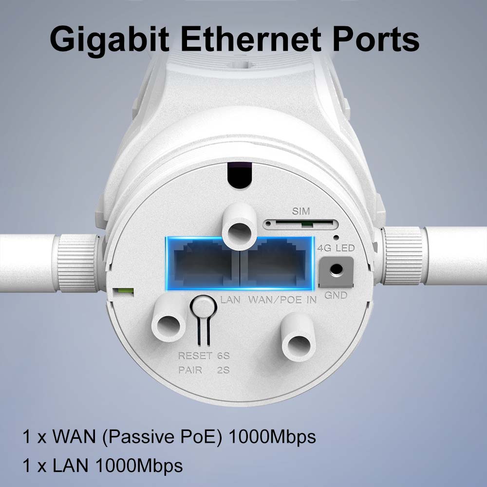 Router Esterno WiFi SIM 4G Slot SIM AC1200/4G LTE con POE Passivo Dual Band - immagine 7