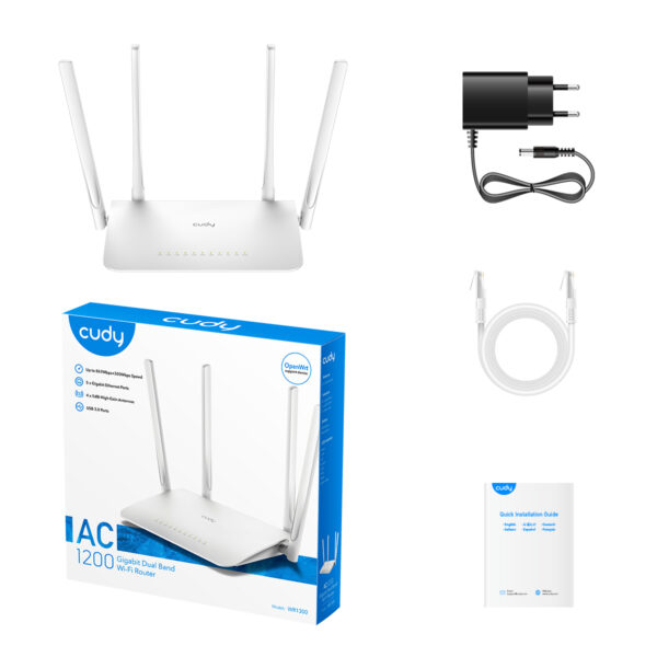 Router WiFi Dual Band AC1200 Gigabit, WR1300 - immagine 2