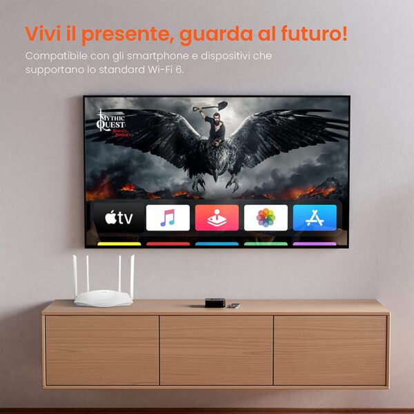 Router Wireless Wi-Fi 6 Dual Band Gigabit BSS TWT, TX3 - immagine 5