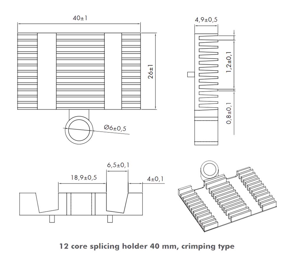 Scatola di Giunzione Fibra Ottica 24 Fibre per Applicazioni FTTH/FTTB - immagine 4