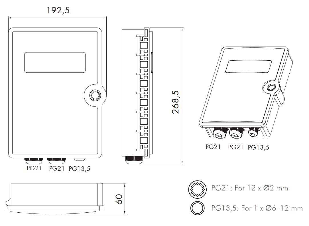 Scatola di Giunzione Fibra Ottica 24 Fibre per Applicazioni FTTH/FTTB - immagine 3