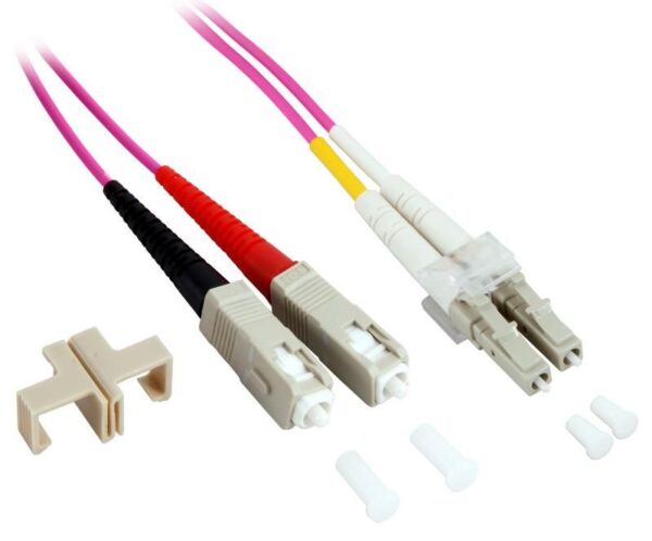 Cavo Fibra Ottica Multimodale OM4 SC/LC 50/125 20 m - immagine 3