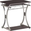 Scrivania per PC Compatta con Cassetto Estraibile, Nero Grafite - immagine 10