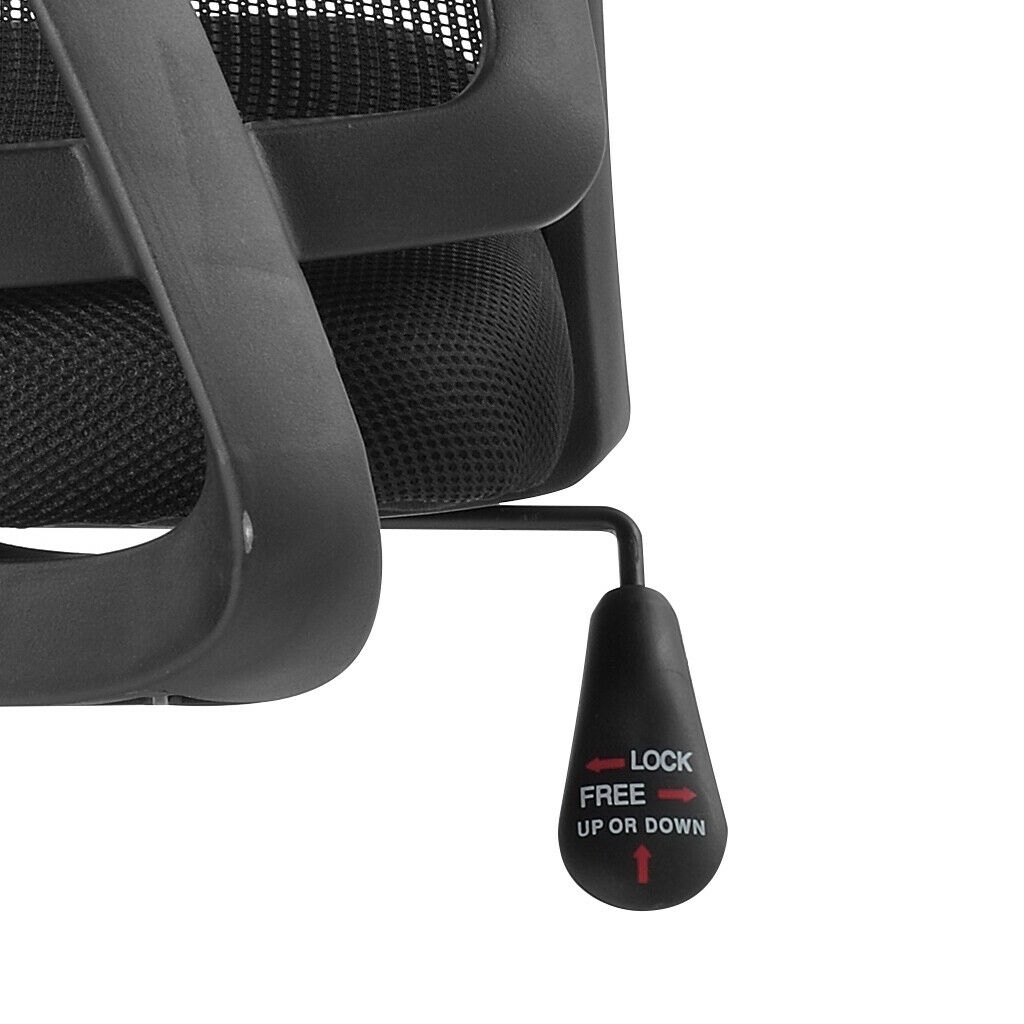 Sedia da Ufficio con Seduta Imbottita e Schienale in Rete - immagine 6