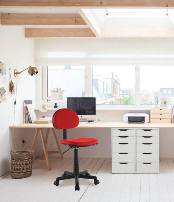 Sedia per Ufficio Colore Rosso - immagine 2