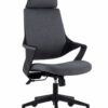 Sedia per Ufficio con Schienale Alto Design Moderno Grigio