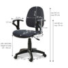 Sedia per Ufficio Easy Colore Grigio - immagine 3